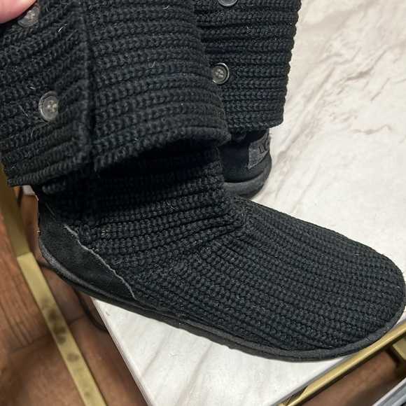 Ugg black tall Bailey button sweater boots - Picture 6 of 11